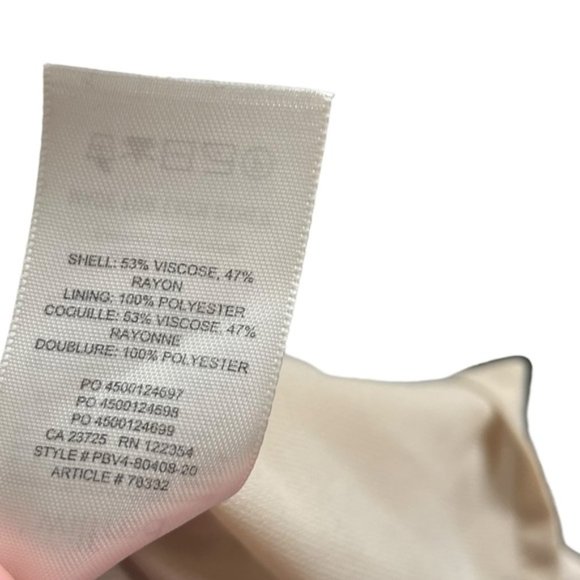 Wilfred Capulet Dress Size Large Olive Beige Buttons Danity - Picture 11 of 12